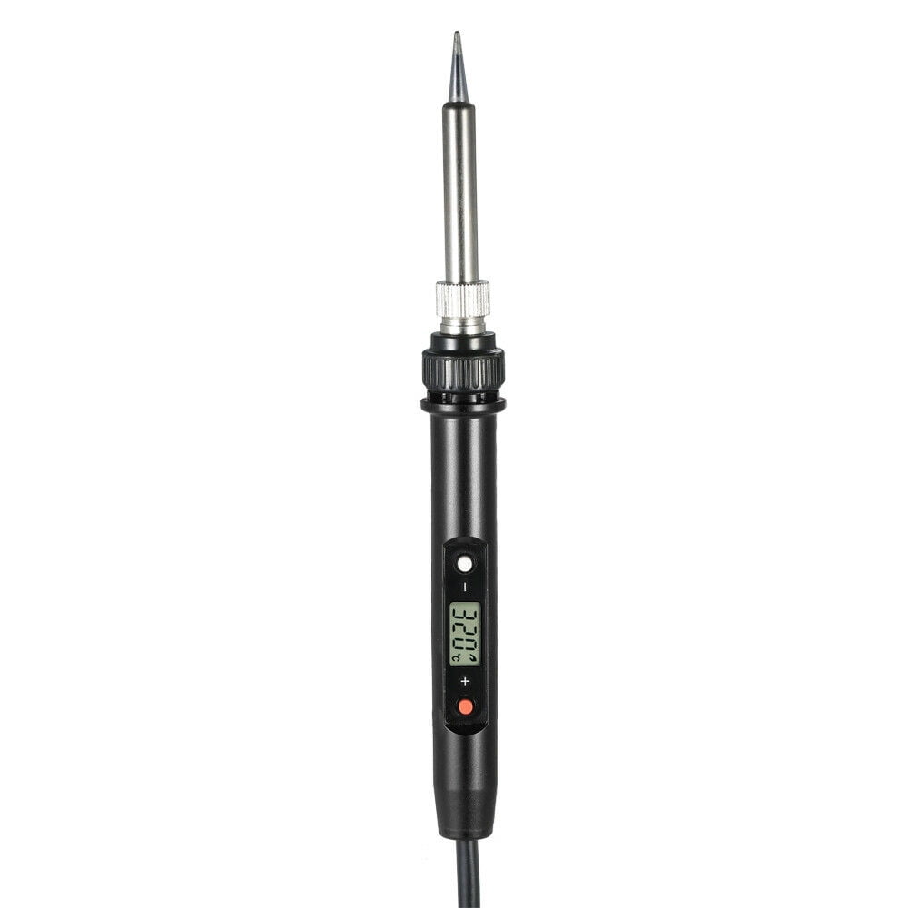 80W Soldering Iron Digital Electric Welding Tools Hand Solder Wire Tweezers 110V(Black)