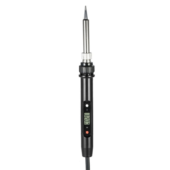80W Soldering Iron Digital Electric Welding Tools Hand Solder Wire Tweezers 110V(Black)