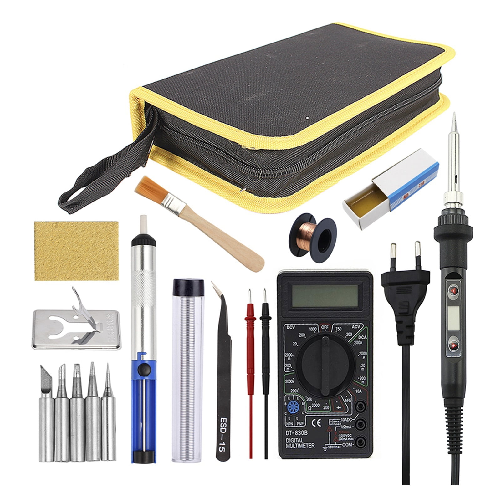 80W Soldering Iron Temperature Adjustable LCD Digital 110V 220V