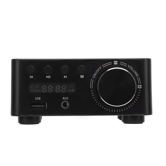 80W x 2 Stereo Bluetooth 5.0 Digital Audio Power Amplifier Mini Home Speaker Amp Supporting USB Sound Drive TF Memory Card