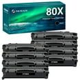 thumbnail image 1 of 80X 80A Laserjet Toner Cartridges Compatible for HP 80X CF280X 80A CF280A CF280 280 for HP LaserJet Pro 400 M401a M401d M401n M401dn M401 M401dw MFP M425dn M425 Printer Ink Black (8-Pack), 1 of 7
