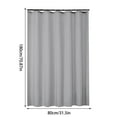 thumbnail image 1 of 80X180CM Shower Curtain Plain Color Bathroom Waterproof Thickened Polyester Bathroom Partition Curtain Door Curtain Shower Curtain, 1 of 6