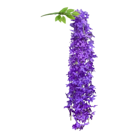 80cm Artificial Lilac Hanging Flower Vines, Dense Trailing Floral Garlands Fake Flower Greenery,Non-Fading UV-Resistant Vines for Wall Wedding Arch Balcony Home Indoor Outdoor Decor,Purple,31.49"