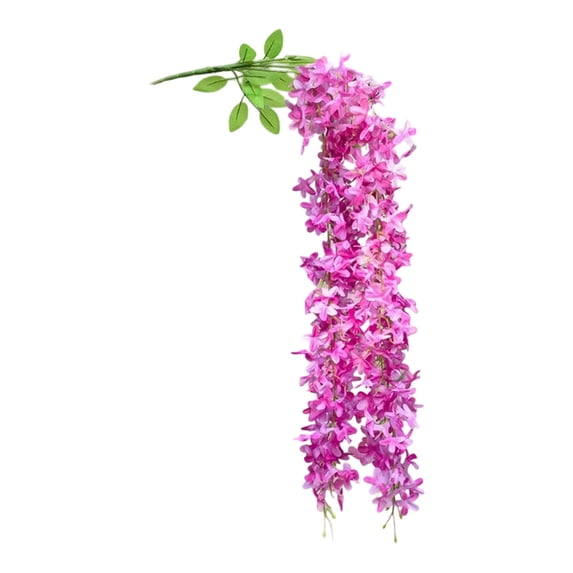 80cm Artificial Lilac Hanging Flower Vines, Dense Trailing Floral Garlands Fake Flower Greenery,Non-Fading UV-Resistant Vines for Wall Wedding Arch Balcony Home Indoor Outdoor Decor,Pink,31.49"