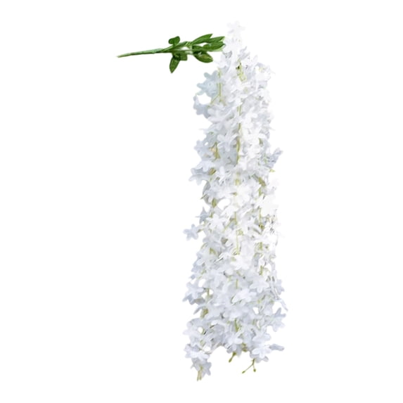 80cm Dense Floral Hanging Vines Garlands, Artificial Trailing Flower Vines Faux Greenery Decor,Low Care Year-Round Vines for Wedding Backdrop Wall Balcony Home Party Indoor Outdoor,White,31.49"