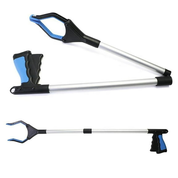 80cm Foldable Litter Picker Long Arm Litter Picking Equipment Rubbish Pick Up Hand Tool Reaching Aids Grabber Tool for Elderly