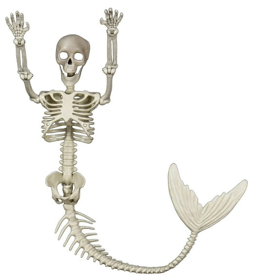 80cm Skeleton Mermaid Decorations Halloween Scene Layout Props Suitable For Halloween Party Decor