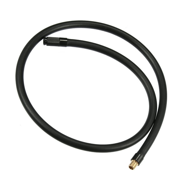 80cm Threaded Tire Inflator Extension Hose Chuck Adapter Tire Valve Connect Pipe for Car Copper Rubber