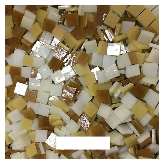 80g/2.82oz(110pcs) 1cm Square Colored Glass Mirror Mosaic Tiles Art Glass Crafts Materials DIY Bulk Mica Decoration
