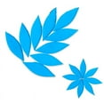 thumbnail image 1 of 80g/2.82oz 32pcs/24pcs Leaf Shaped Petal Stained Mosaic Tiles Oval Translucent Mica Glass DIY Handmade Art Craft Decoration, 1 of 7