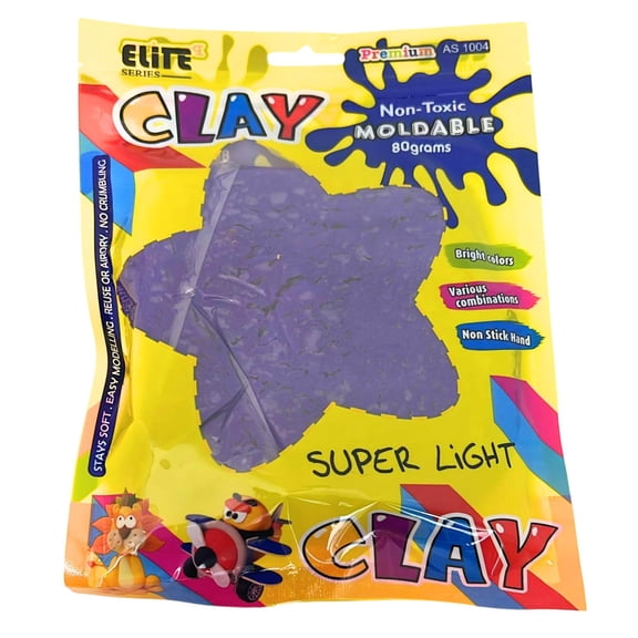 80g Super Light Moldable Clay – Bright Colors – Non-Toxic and Air Dry
