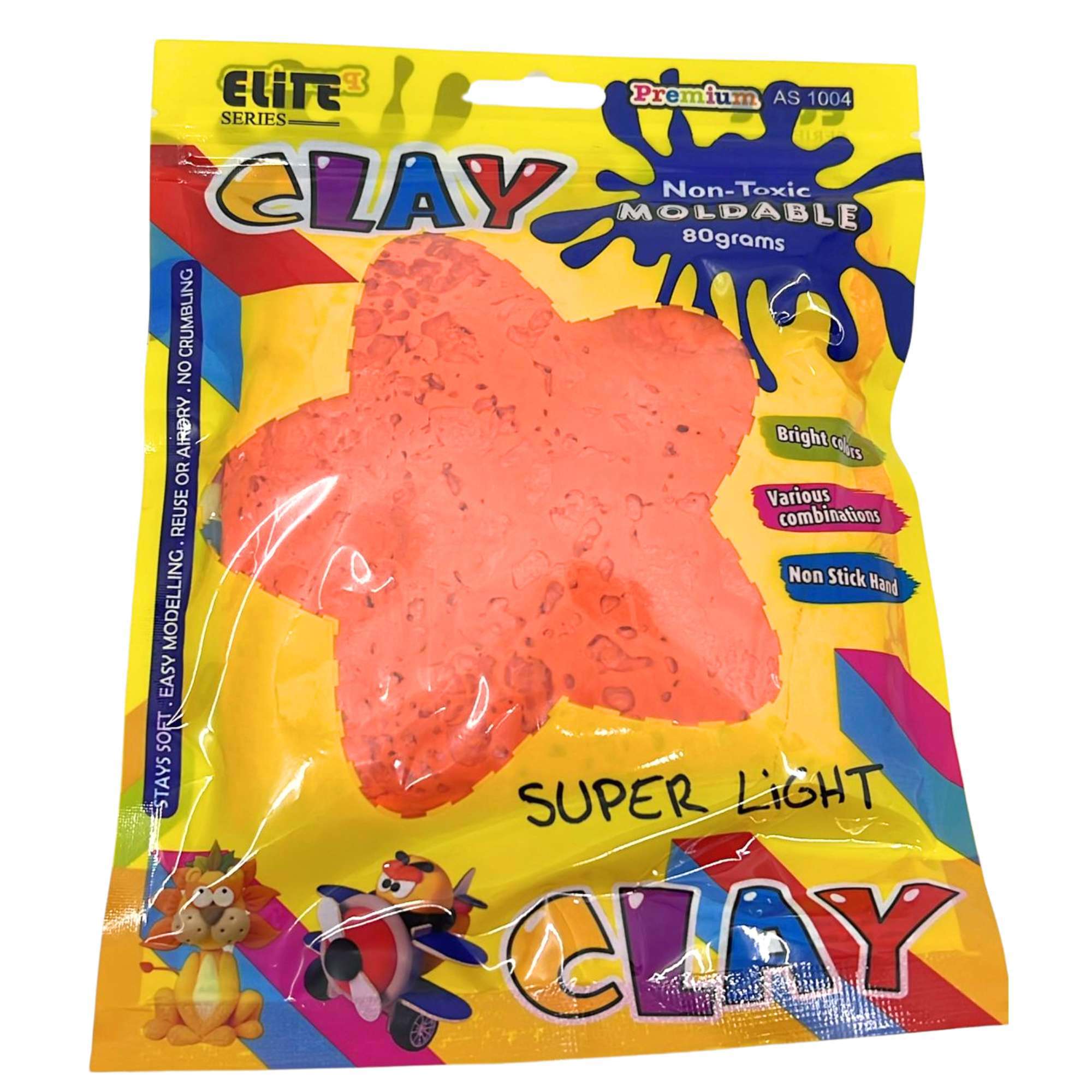 80g Super Light Moldable Clay – Bright Colors – Non-Toxic and Air Dry ...