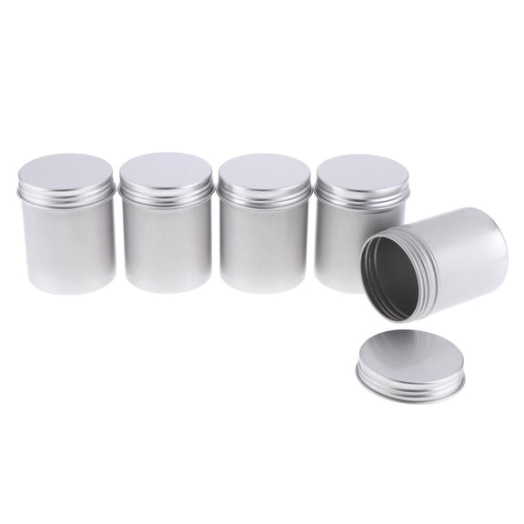 80ml Metal Tin Aluminum Pots Jars Empty Round Tight