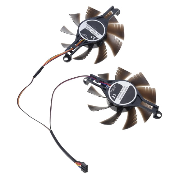 80mm 4Pin Video Card Fan Graphics Card Cooling Graphics Card Radiators Easy Installation Replacement for RX580 2048