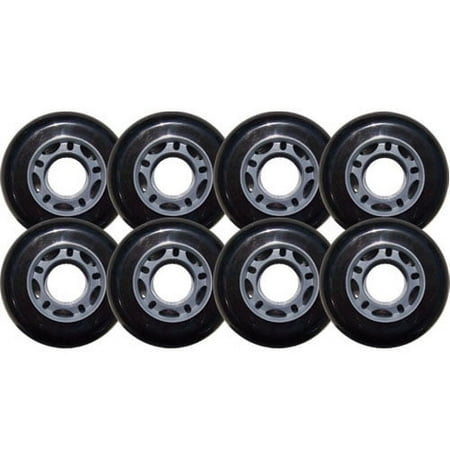 80mm 82A BLACK INLINE Outdoor WHEELS Rec/Fitness/Hockey