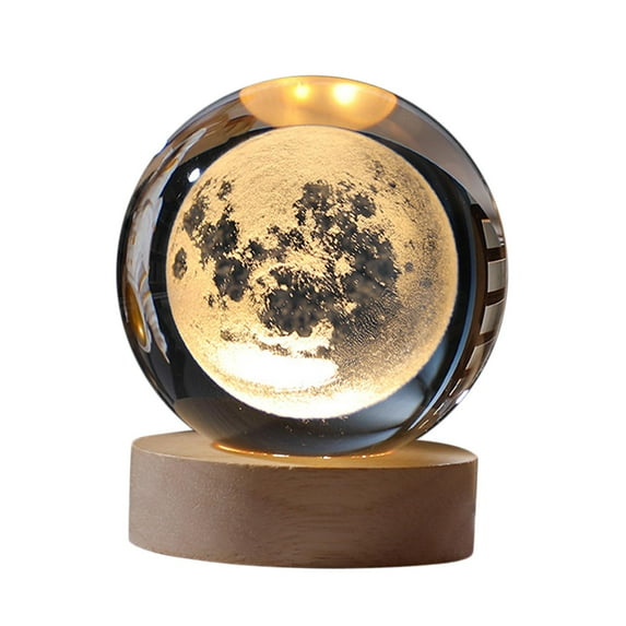 80mm Ball Night Lamp, Planetary Decorative Night Lamp for Desk Home Moon
