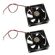80mm Dual Ball Bearing Silent Fan, DC 12V Case Cooling Fans 80x80x25mm For Computer Cases, CPU s, And, Set Of 2