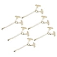 thumbnail image 1 of 80mm Layering Necklace Clasps with Extender Chain, 6Pack Three Strands Necklace Bracelet Bling Connector, Gold Tone, 1 of 6