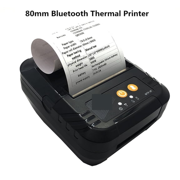 80mm Paper Wireless Portable Bluetooth Receipt Thermal Printers free SDK No Need Ink or Toner