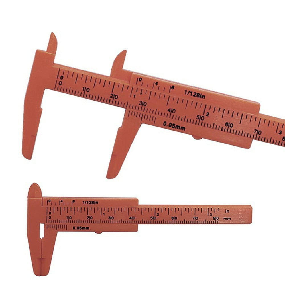80mm Plastic Vernier Caliper Gauge Tool for Learner - Mini Sliding ...