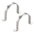 thumbnail image 1 of 80mm Rigid Pipe Strap, 304 Stainless Steel, 2 Hole Clamps, 2 Pcs, 1 of 3