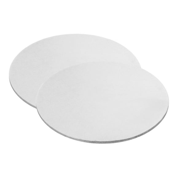 80mm Steel Disc, 2Pcs Metal Stamping Blanks Tags Circle Round Metal Plate Strike for Laser Engraving Stamping