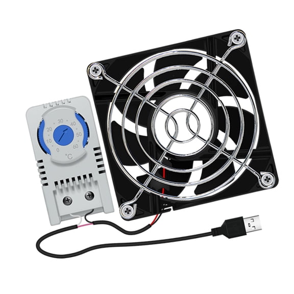 USB Computer Cooling Fan High Speed 80mm Computer Fan Adjustable 5V USB Heatsink USB Cooling Fan for Cabinet Cooling