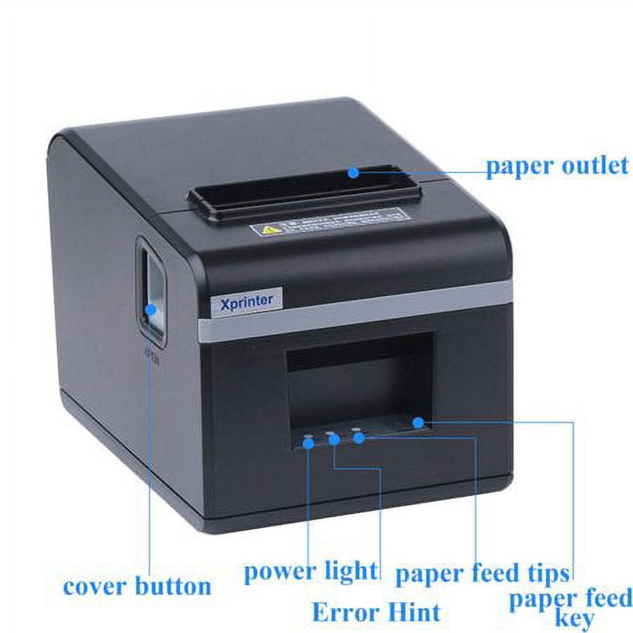 80mm USB Thermal Receipt POS Printer Restaurant Kitchen AutoCutter