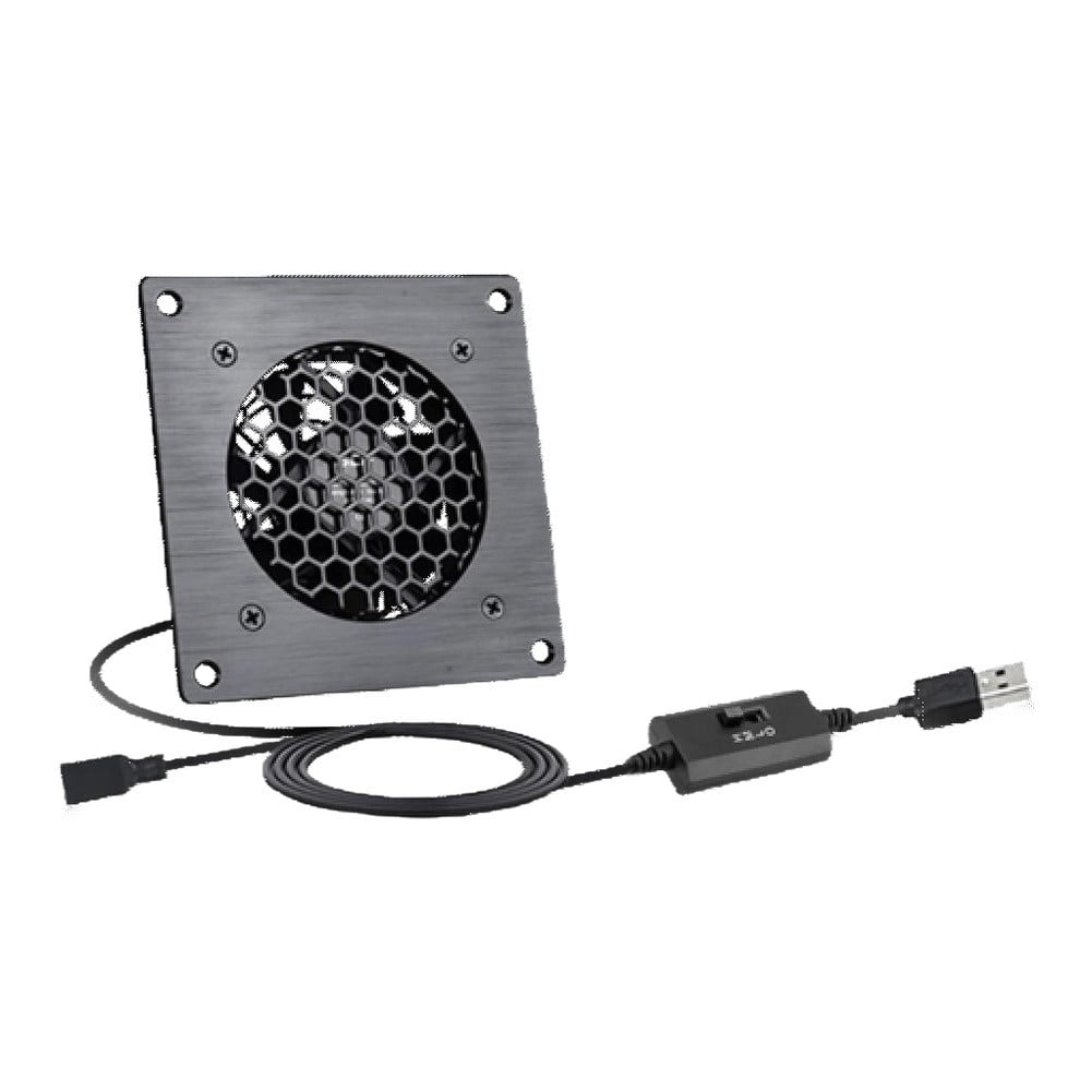 80mm USB fan with temperature control and multiple speeds for router ...
