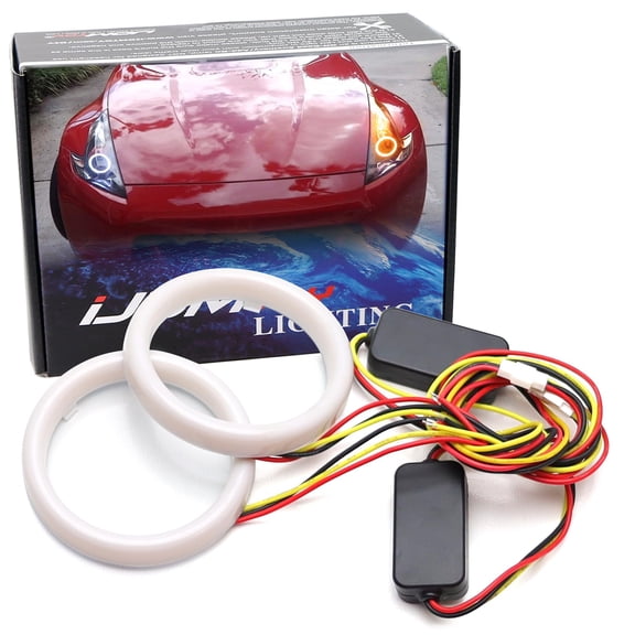 80mm White/Amber Switchback LED Halo Ring Retrofit Lighting Kit