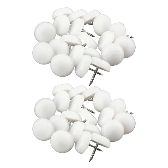80pcs 20mm Felt Feet Pad Skid Glide Nail Protector Furniture Chair Table Leg