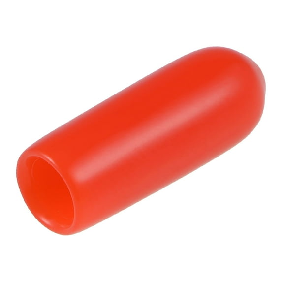 80pcs 3.5mm Round Red Vinyl End Cap Screw Thread Protectors Rubber Cover Caps