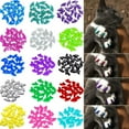 80pcs(4 Colors) Cat Nail Caps Cat Claw Caps Cat Nail Covers with