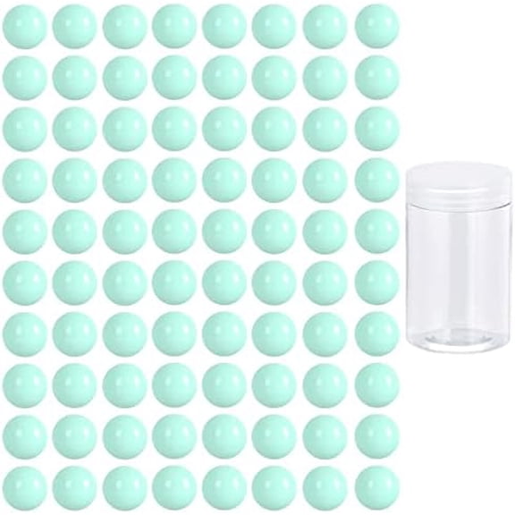 80pcs Chinese Checker Game Replacement Balls,14mm Acrylic Balls for Aggravation Game,Traditional Marbles Games (PowderBlue)