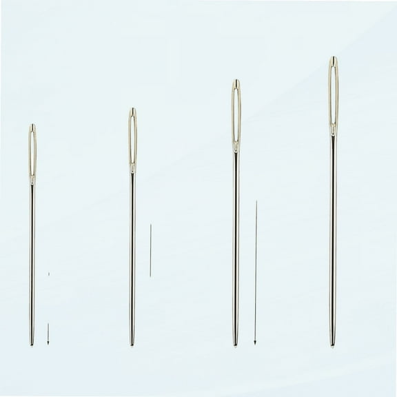 80pcs Cross Stitch Needles Golden Large Eye Embroidery Hand Sewing Needles Size 22/24/26/28 with Threader Thread unpicker for Cross Stitching (26#)