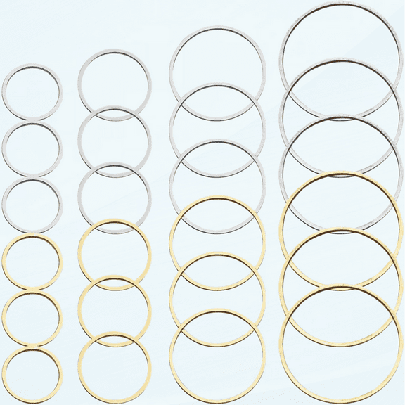 80pcs Earrings Beading Hoop Earring Circle Round Beading Hoop Earring Finding Open Bezel Pendant Frame for Jewelry Making DIY Earring
