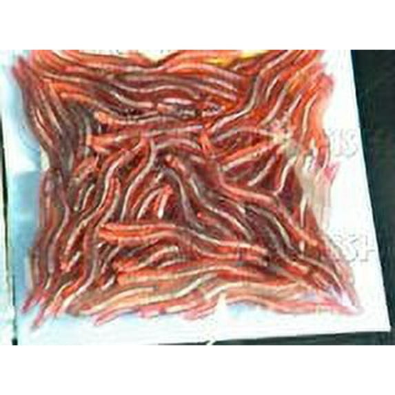 80pcs Earthworm Red Worms Soft Fishing Lure Baits