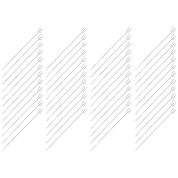 80pcs Floral Gift Packing DIY Cards Holders Plated Plastic Bouquet DIY Memo Picks