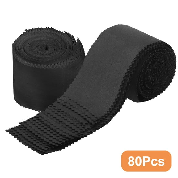 80pcs Jelly Roll Fabric Strips for Quilting Sewing, EEEkit Black/White DIY Craft Precut Fabric Strips