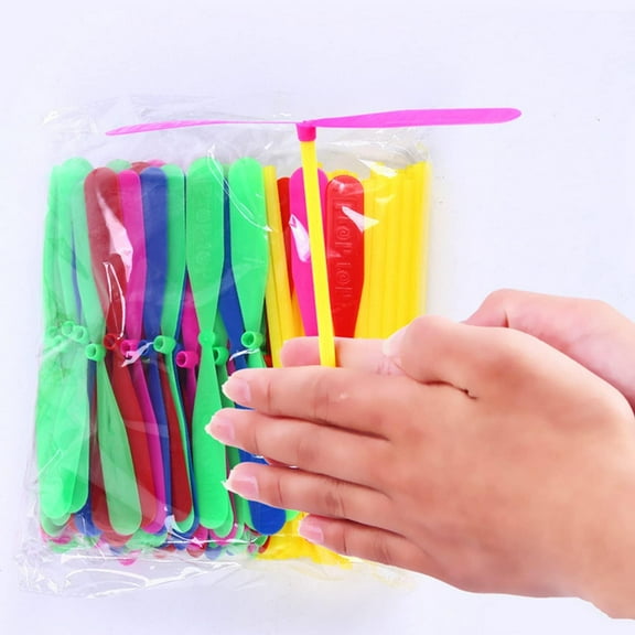 80pcs Outdoor Flying Toys Funny Flying Toys Hand Rubbing Flying Toys Interactive Hand Helicopter Toys