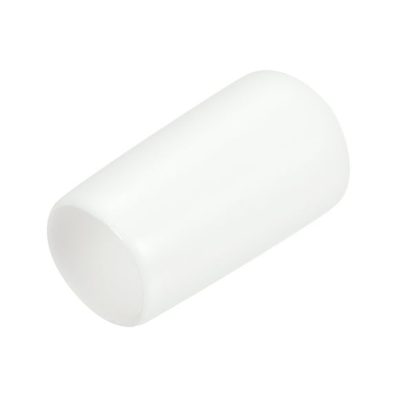 80pcs Rubber End Caps 10mm ID Vinyl Round End Cap Cover Screw Thread Protectors White