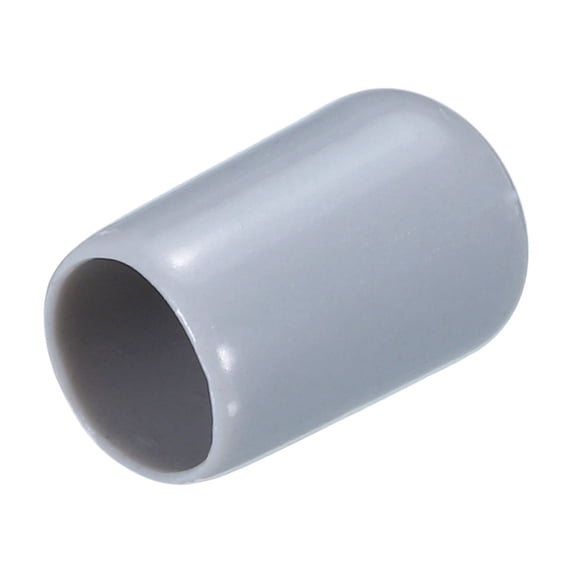 80Pcs Rubber End Caps 8mm(5/16") Vinyl Round End Cap Cover Screw Thread Protectors Grey