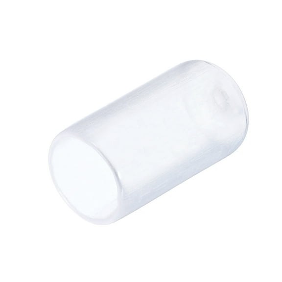 80Pcs Rubber End Caps 9.5mm(3/8") Vinyl Round End Cap Cover Screw Thread Protectors Clear