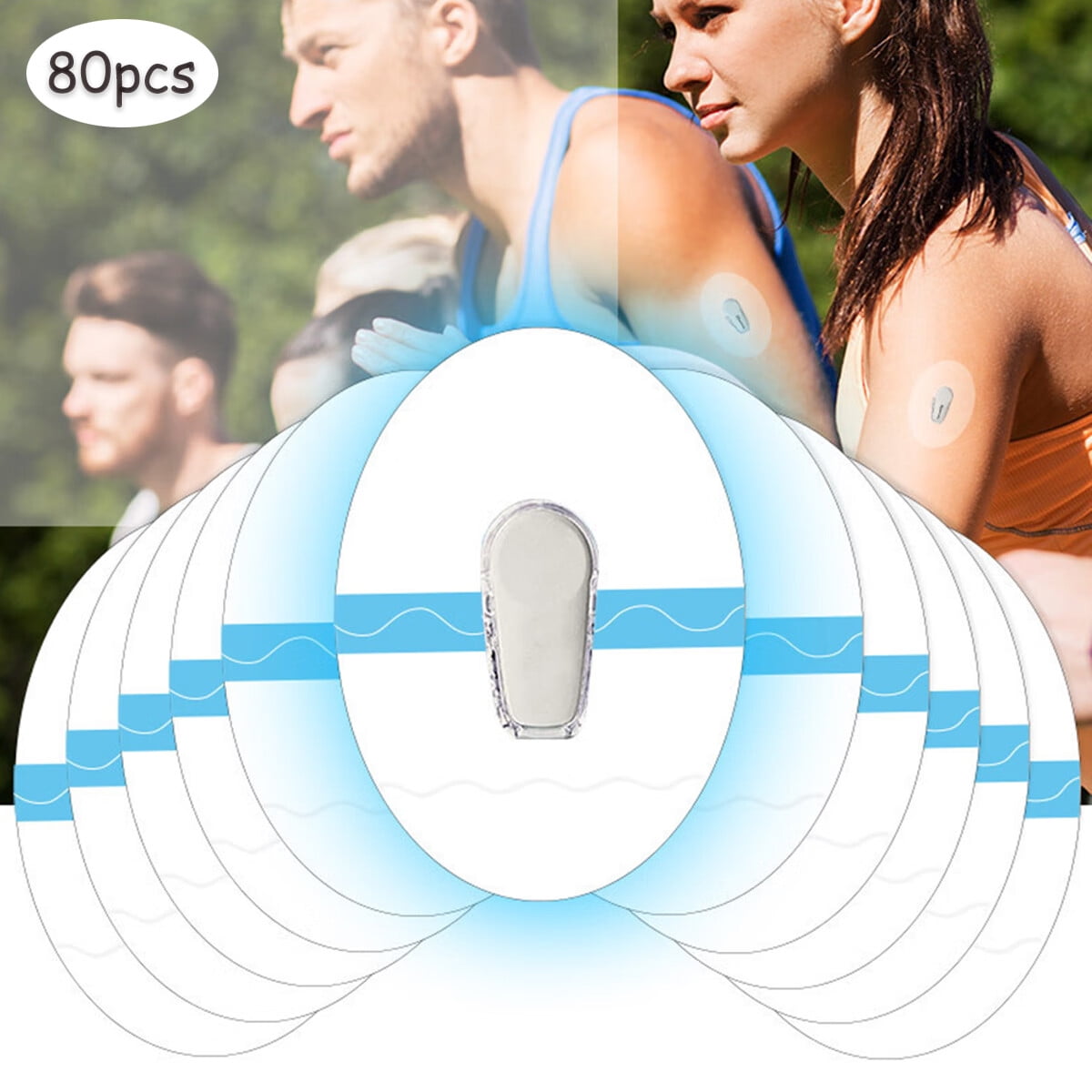 80pcs Shower Waterproof Patches, Transparent Adhesive Patches for