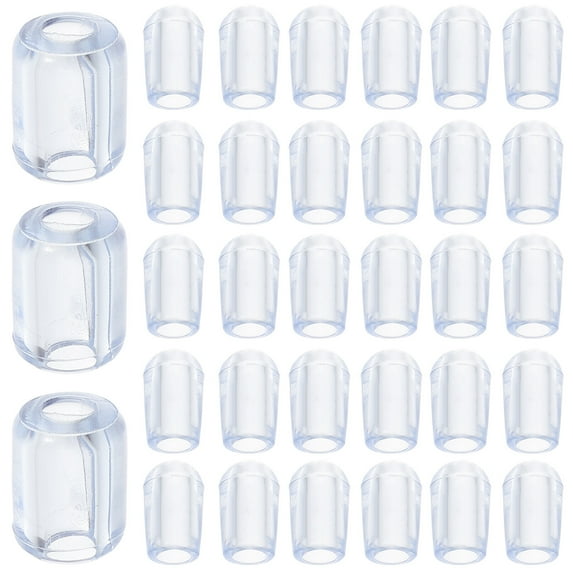 80pcs Sink Grid Protectors Kitchen Sink Wire Protective Rack Feet PVC Sink Replacement Feet
