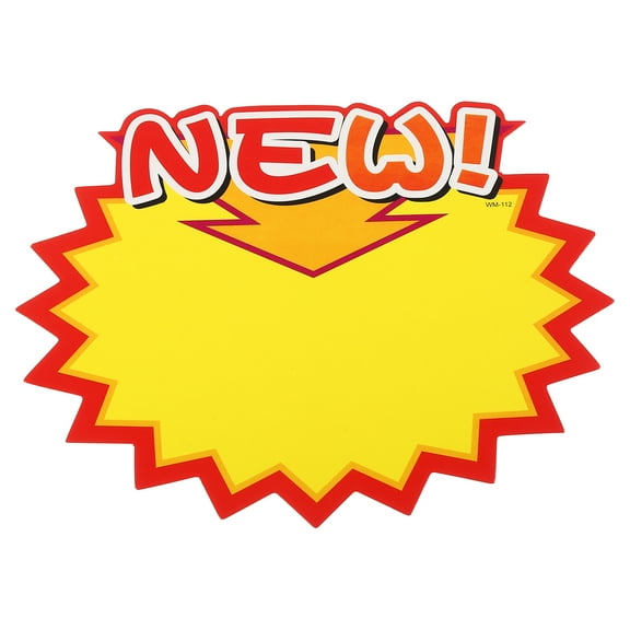 80pcs Star Burst Signs, 7x5.5in Blank Star Burst Signs Price Tag Stickers Pricing Tags, New!