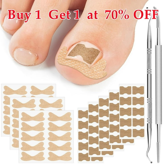 80pcs Toenail Fungus Treatment Stickers Ingrowning Toenail Nail Repair Patch