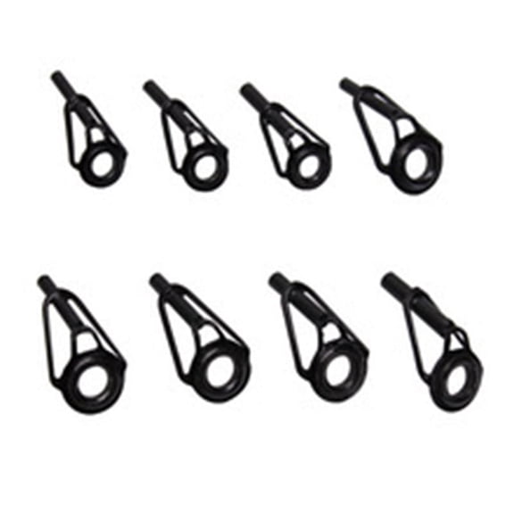 80pcs Tube Dia Fishing Rod Tips Repair Kit Stainless Steel & Ceramic Rings Fishings Pole Top Tips Replacement Set