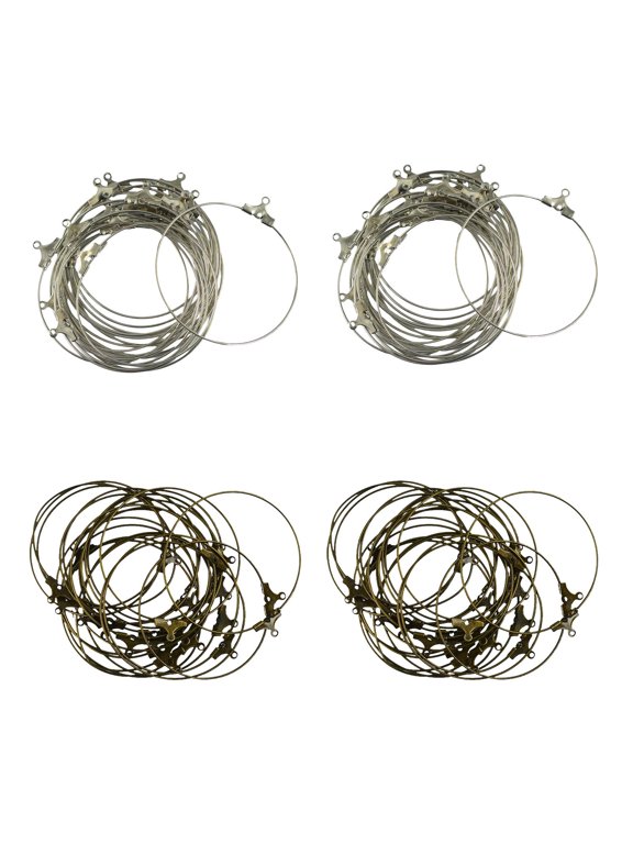 80pcs/set Antique Women Beading Hoops Brass Plated Earring Ear Wire Findings DIY