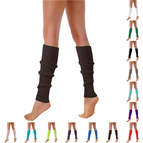 80s 90s Leg Warmers For Women Neon Ribbed Leg Socks Stylish Accessories Colorful Fluorescent Wool Knitted Sock Sleeves